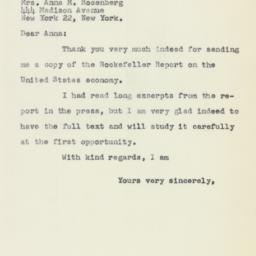 Letter: 1958 April 30