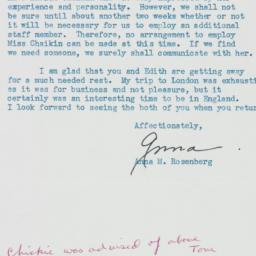 Letter: 1957 February 20