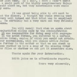 Letter: 1956 April 30