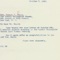 Letter: 1942 October 7
