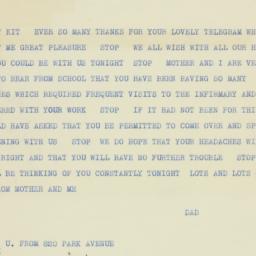 Letter: 1934 November 6