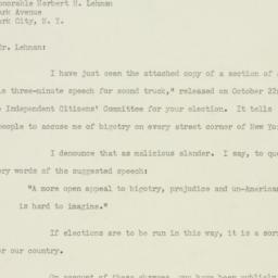 Letter: 1949 October 30