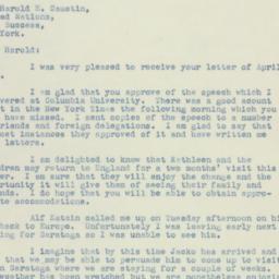 Letter: 1947 April 26