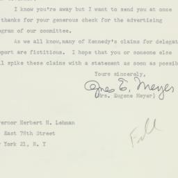 Letter: 1960 June 18