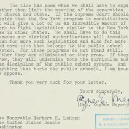 Letter: 1952 April 14