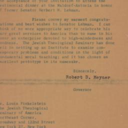 Letter: 1958 November 20