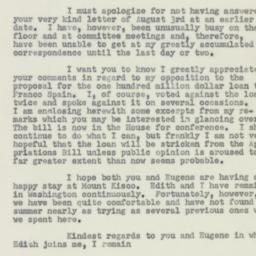 Letter: 1950 August 22