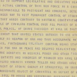 Telegram: 1946 March 24
