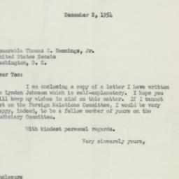 Letter: 1954 December 2