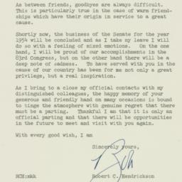 Letter: 1954 August 17