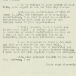 Letter: 1950 July 15