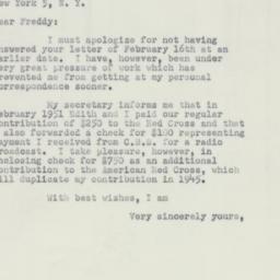 Letter: 1951 March 12