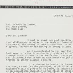 Letter: 1947 January 20