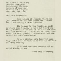 Letter: 1947 January 7