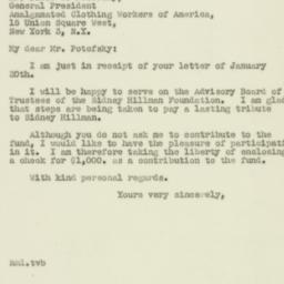 Letter: 1947 January 22