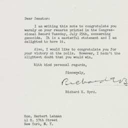 Letter: 1950 November 10