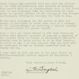 Letter: 1932 January 2