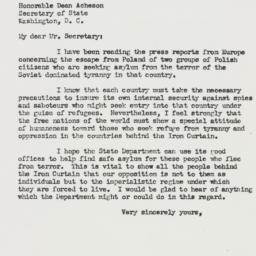 Letter: 1951 August 6