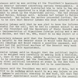 Memorandum: 1950 April 6