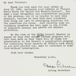Letter: 1946 July 1