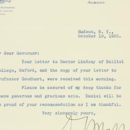 Letter: 1935 October 10