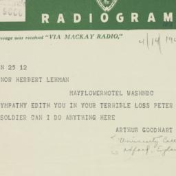 Letter: 1944 April 14