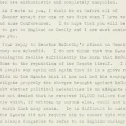 Letter: 1953 July 27