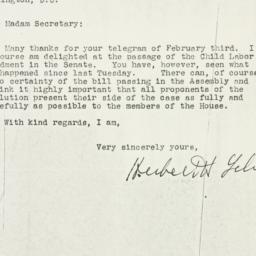 Letter: 1937 February 5