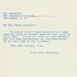 Letter: 1935 April 30