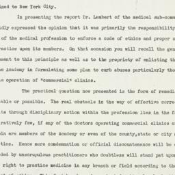 Memorandum: 1933 January 3