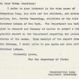 Letter: 1940 September 12
