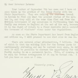 Letter: 1940 September 9