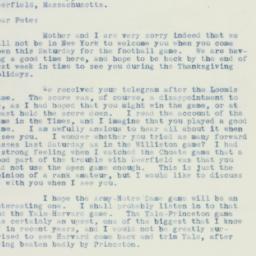 Letter: 1934 November 21