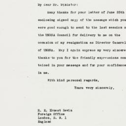 Letter: 1946 July 12