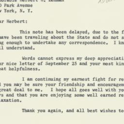 Letter: 1956 October 19