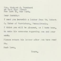 Letter: 1956 October 15