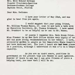 Letter: 1950 May 31