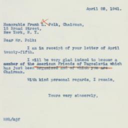 Letter: 1941 April 28