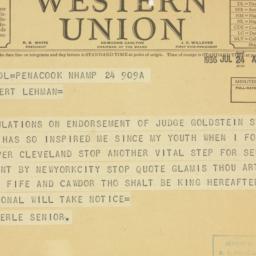 Telegram: 1936 June 24