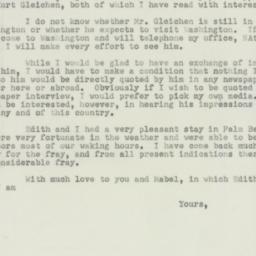 Letter: 1950 November 28