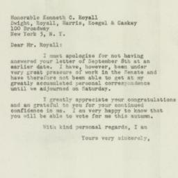 Letter: 1950 September 25