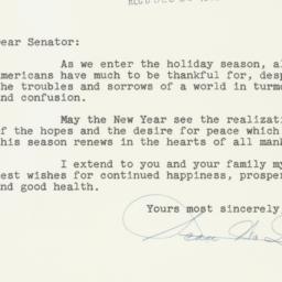 Letter: 1952 December 19