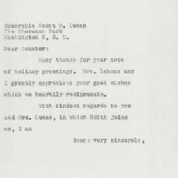 Letter: 1954 December 20