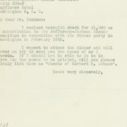 Letter: 1950 January 25