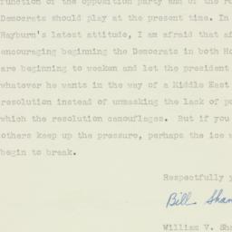 Letter: 1957 January 19