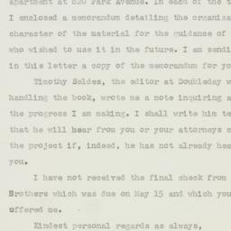 Letter: 1955 June 22