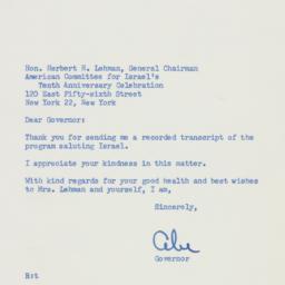 Letter: 1958 May 29