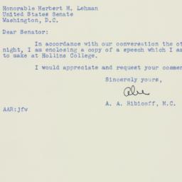 Letter: 1951 February 19