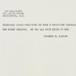 Letter: 1963 November 27