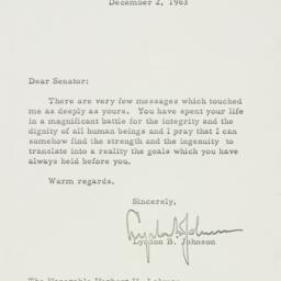 Telegram: 1963 December 2